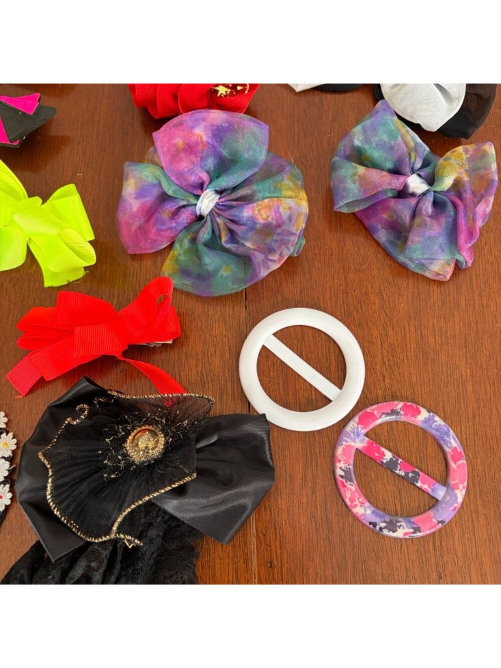 Vtg 1980s Hair Accessories Lot Madonna Banana Clips Bows Barrettes Headbands - Picture 16 of 16